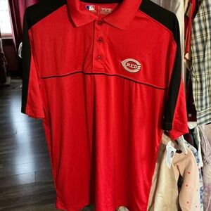 Reds Red and Black Polo Shirt